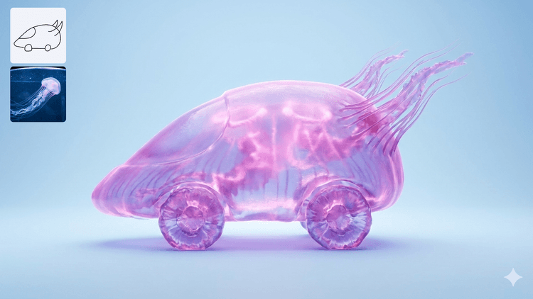 نسخهای از ماشین اسباببازی با متریال متفاوت، خروجی Nano Banana